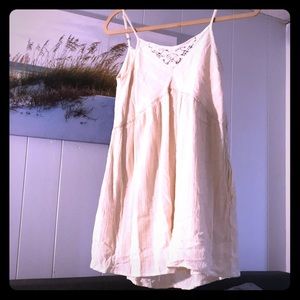 XS Billabong babydoll dress. Cream off white